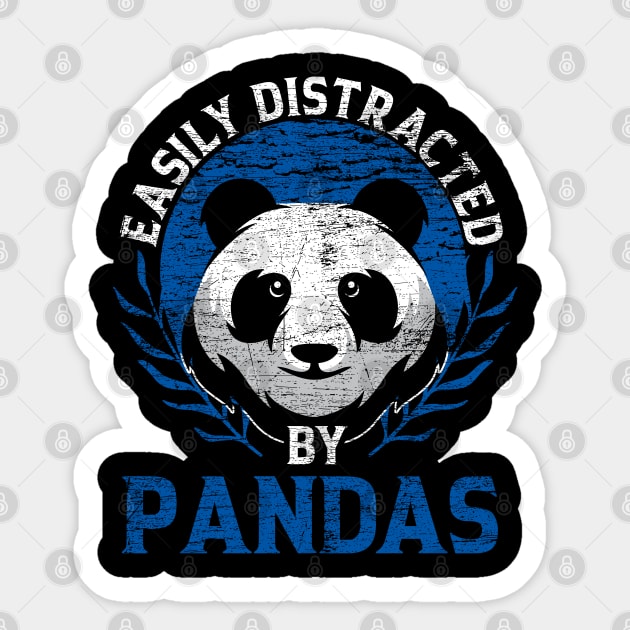 Panda Grunge Sticker by ShirtsShirtsndmoreShirts